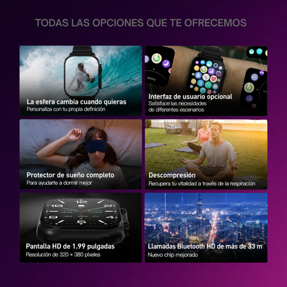 2026 RELOJ INTELIGENTE 2.01 Inch HD Screen con bluetooth para Android y IOS